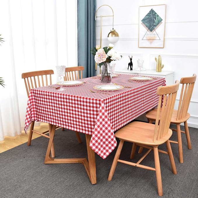 Waterproof Plaid Tablecloth Fabric - Image 3