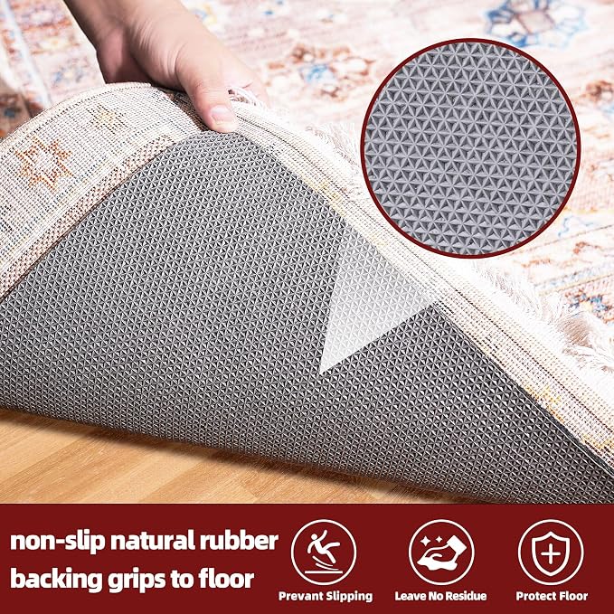 BAGAIL Felt and Natural Rubber Backing Rug Pads 1/8” Thick, 6 x 9 Ft Non Slip - Image 4