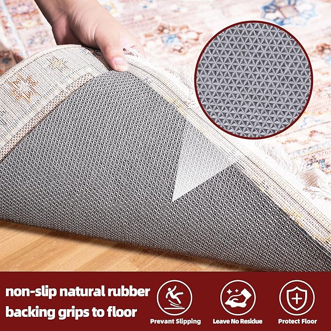 BAGAIL Felt and Natural Rubber Backing Rug Pads 1/8” Thick, 5 x 7 Ft Non Slip - Image 4