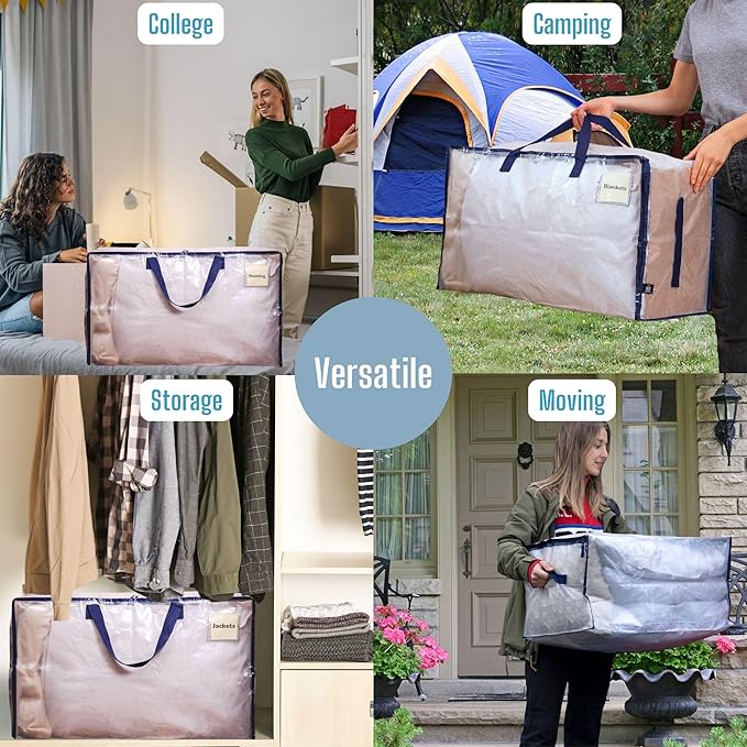 VENO 6 Pack Moving and Storage Bags, Heavy Duty, Alternative to Moving Boxes - Image 7