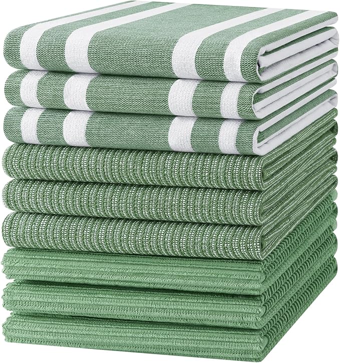 Homaxy Premium Kitchen Towels, Large Cotton 380 GSM Kitchen Hand Towels by Homaxy