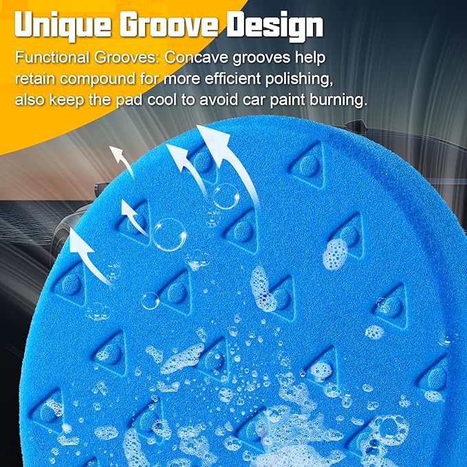 8 Pcs Polishing Pads, Buffing Pads 5.5 Inch 138mm - Image 3