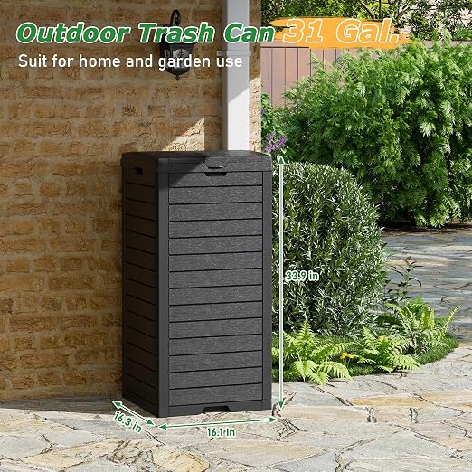 NUNU LAB 31 Gal Outdoor Trash Can - Image 2
