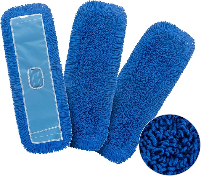 Matthew 24'' Microfiber Loop Dust Mop Washable Commercial&Residential Heavy - Image 3