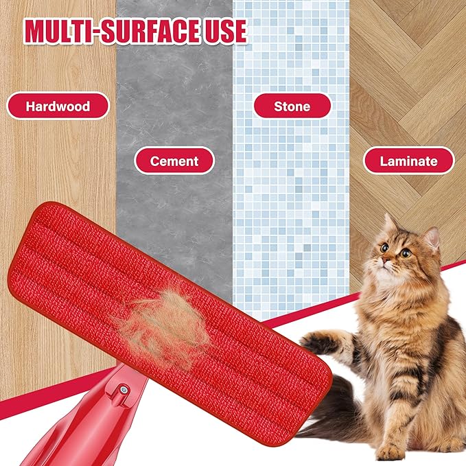 Spray Wet Mops for Hardwood Floor Cleaning: EXEGO Microfiber Dry Dust Spray Mop - Image 7