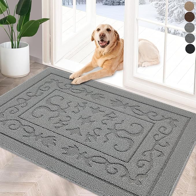 FONEYI Indoor Door Mat 24" x 36", Dirt Trapper Door Mats Non-Slip Entryway Rugs by FONEYI