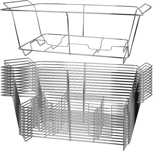 12 Pack Chafing Wire Rack Buffet Stand Chrome Frame by COMFICOVE