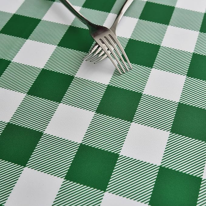 Waterproof Checkered Tablecloth Fabric - Image 9