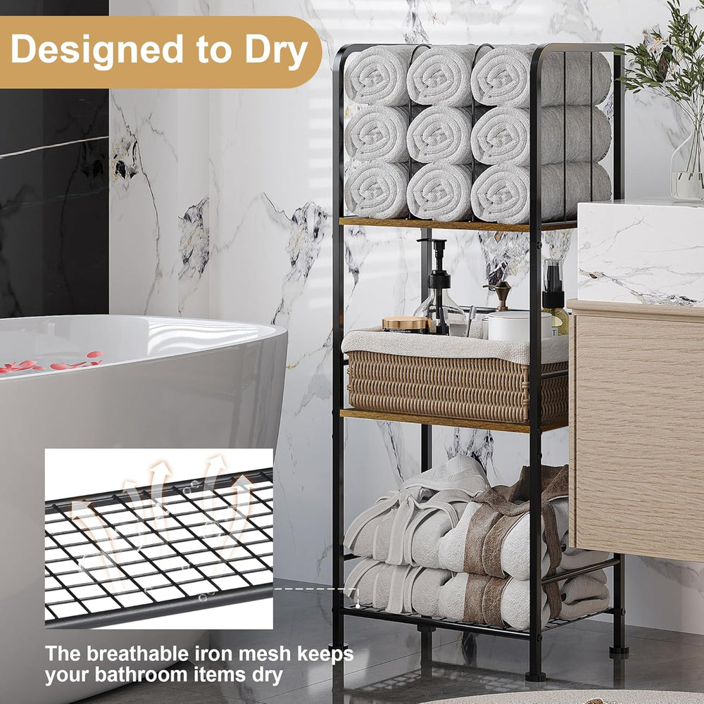 3-Tier Freestanding Towel Racks for Bathroom, Towel Rack Stand