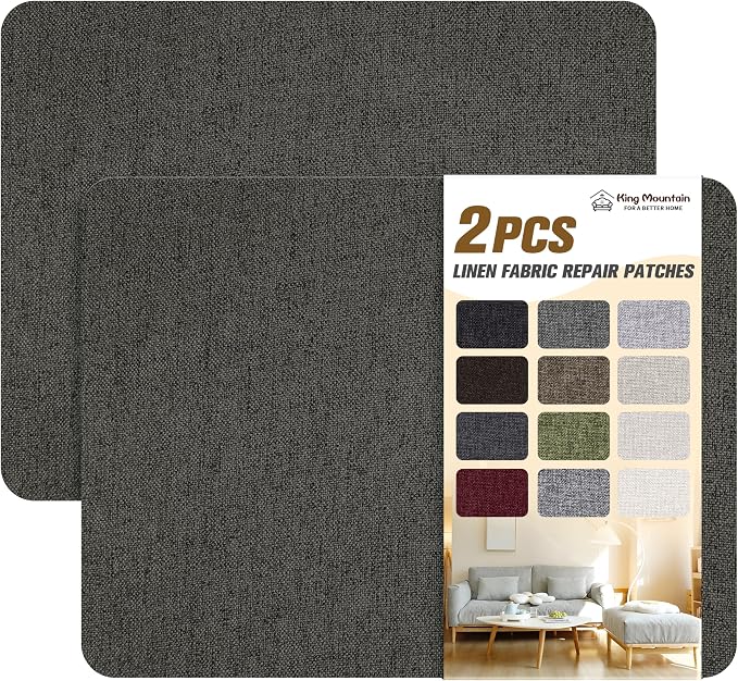 Fine Linen Fabric Patches, Self-Adhesive by ForABetterHomeLife