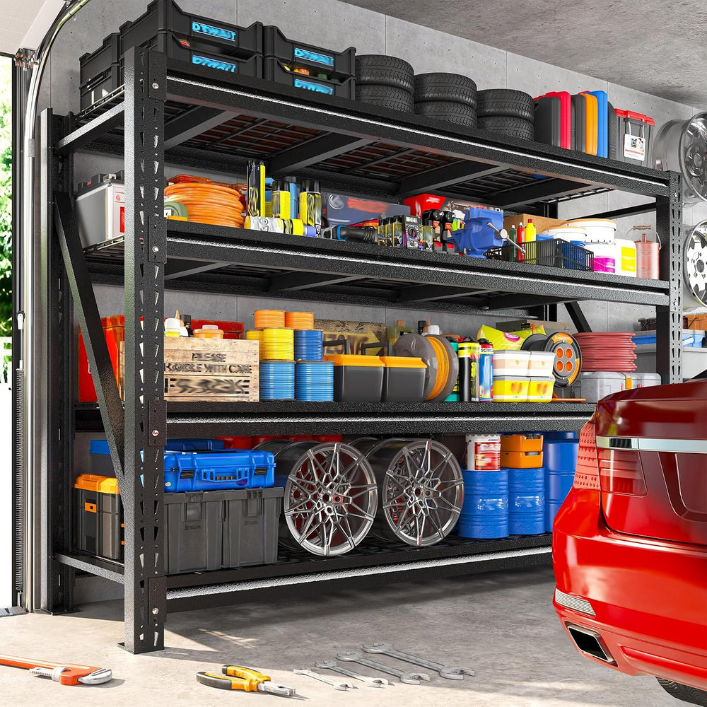 Romorgniz Garage Shelving Heavy Duty, 5020LBS Steel Rack for Garage, Shop
