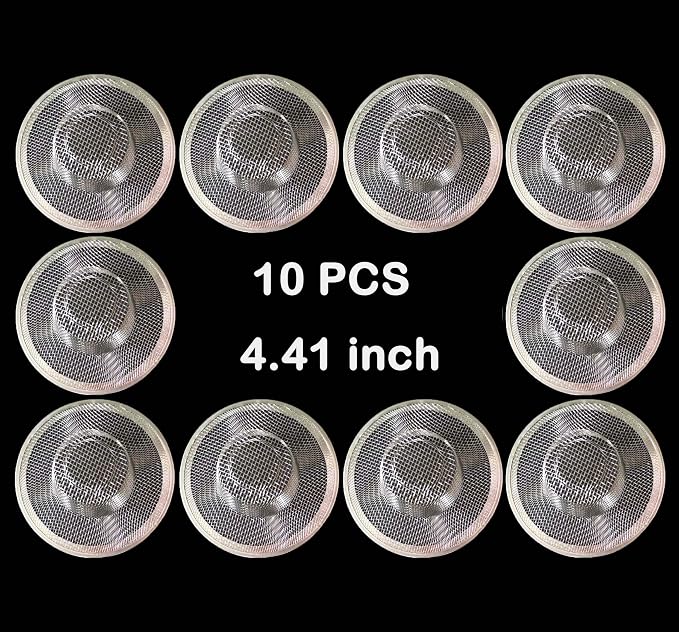 10Pcs Metal Mesh Kitchen Sink Strainer, 4.41" Stainless Steel Slop Basket - Image 6