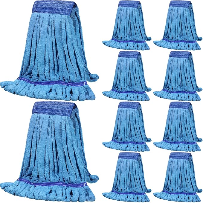 Lallisa 10 Pcs Commercial Mop Head Replacement Tube Microfiber Mop Heads by Lallisa