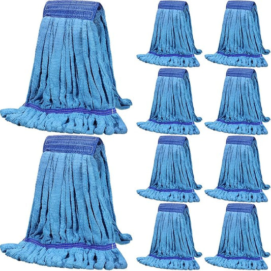 Lallisa 10 Pcs Commercial Mop Head Replacement Tube Microfiber Mop Heads by Lallisa