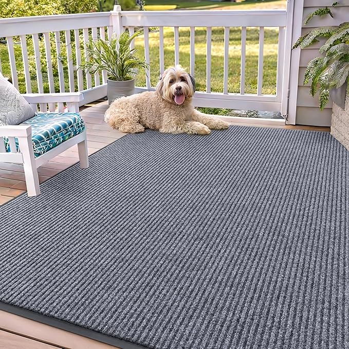 OLANLY Front Door Mat Indoor Outdoor Entrance, Waterproof Heavy Duty Doormat by OLANLY