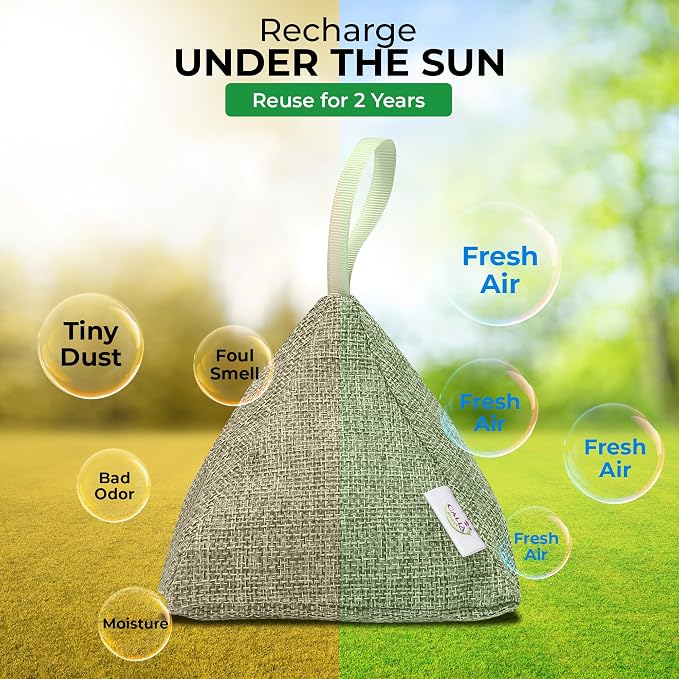 4 Pack Bamboo Charcoal Air Purifier Bags 200 Grams Each - Image 4
