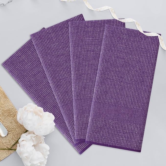 Homaxy Premium Kitchen Towels, Large Cotton Kitchen Hand Towels, Flat and Terry - Image 7