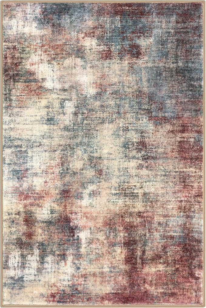 IOHOUZE Small Abstract Area Rug 2x3 Ft Entryway Rugs Washable Door Mat Indoor - Image 9