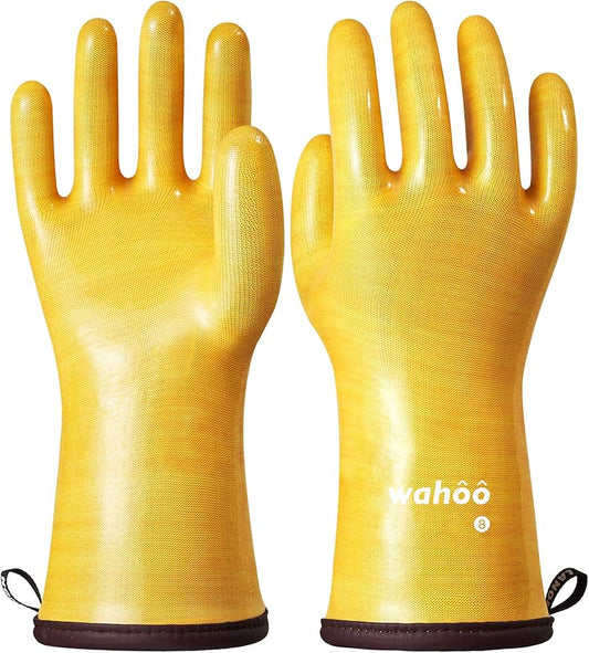 LANON Protection wahoo Liquid Silicone Smoker Oven Gloves, Food-Contact Grade by LANONProtection