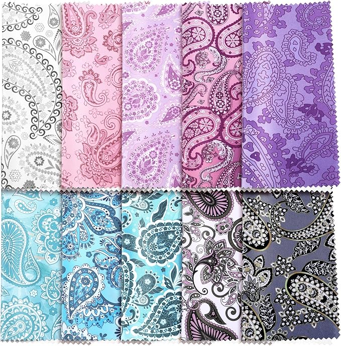 Sinmoe 20 Pcs Microfiber Cleaning Cloth Cute Paisley Waves Design Microfiber by Sinmoe