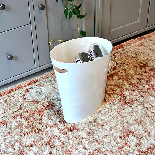 Youngever 2 Gallon Slim Trash Can, Plastic Garbage Container Bin, Small Trash - Image 3