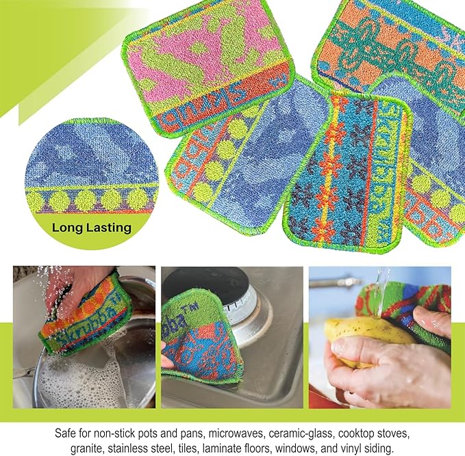 Wet-It Skrubba Non-Scratch Scouring Pad – European Scrubby Sponge - Image 4