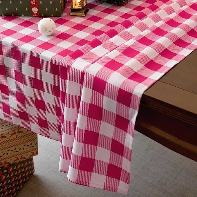 Classic Gingham Buffalo Tablecloth Fabric - Image 6