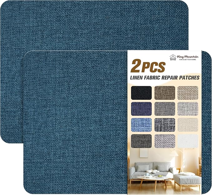 Coarse Linen Repair Patches, Self-Adhesive Linen Fabric Patches, 8X11 inch 2 PCS by ForABetterHomeLife