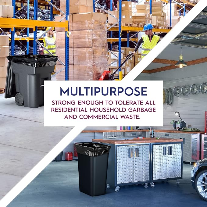 Ox Plastics 60 Gallon Trash Can Liners Bags - Image 5