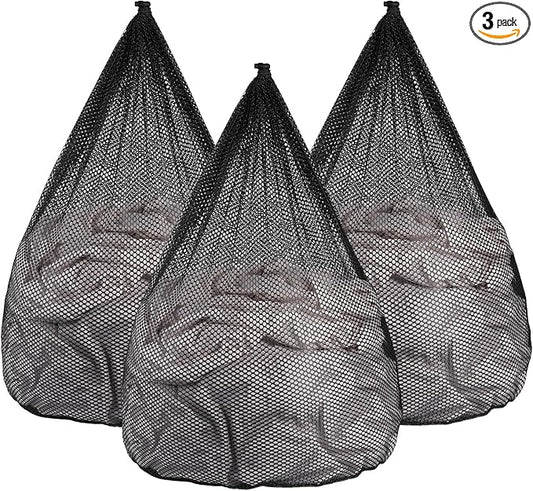 3Pcs Mesh Laundry Bags Washing Machine Mesh Wash Bags Jumbo by OKAKA