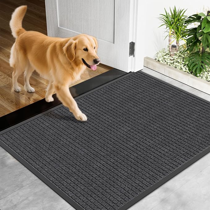 Indoor Outdoor Front Door Mats, Garage Entrance, Stain and Fade Resistant - Image 3