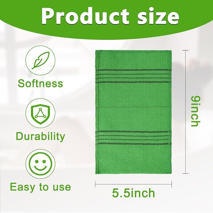 15 Pcs Korean Exfoliating Mitt, 9*5.5 in Gentle Exfoliating Korean Scrub Mitt - Image 2