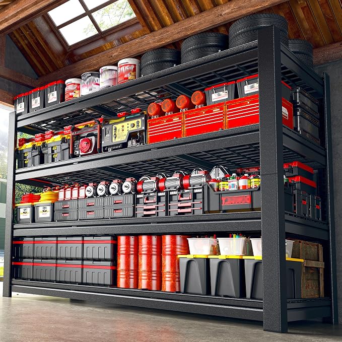 60.1" W Storage Shelves Extra Wide Metal Shelving 2500LBS Garage Shelving by Unknown