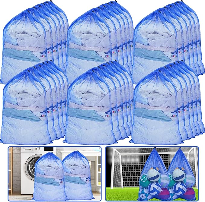 Berlune 30 Pack 24 x 36 Inches Large Mesh Bags by Berlune