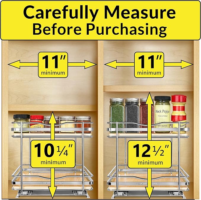 LYNK PROFESSIONAL® Élite™ Pull Out Spice Rack Organizer - Image 4