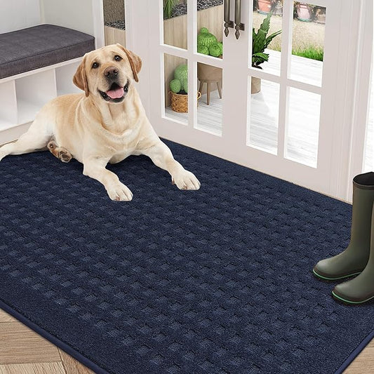 BEQHAUSE Waffle Door Mats Indoor 36"x60", Dog Mat by BEQHAUSE