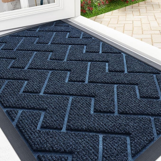 OLANLY Front Door Mat Indoor Outdoor Entrance, Waterproof All-Season, by OLANLY