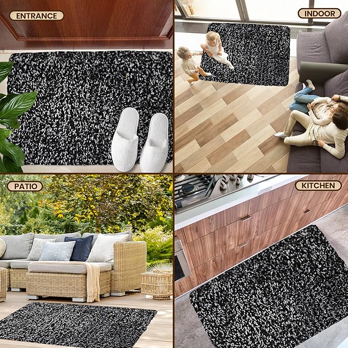 Premium Microfiber Indoor Door Mat – 24"x36" Washable Entry Mat, Waterproof - Image 5