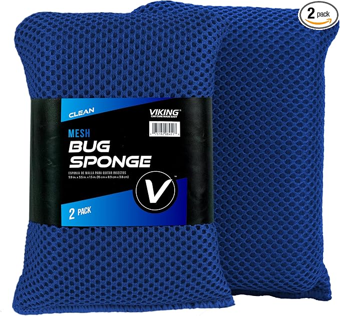 VIKING Mesh Bug Sponge, Car Wash Sponge by VikingCarCare
