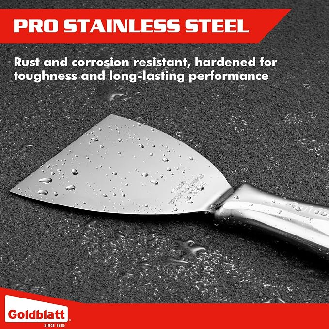 Goldblatt 4" Putty Knife, One-Piece Paint Scraper Tool, All Stainless Steel - Image 4