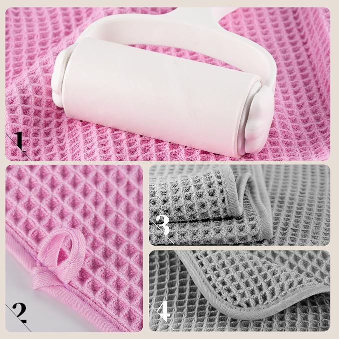 POLYTE Microfiber Oversize Quick Dry Lint Free Bath Towel, 60 x 30 in, 4 Pack - Image 4