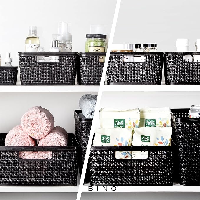 BINO | Woven Plastic Basket | Large, Space - Image 5