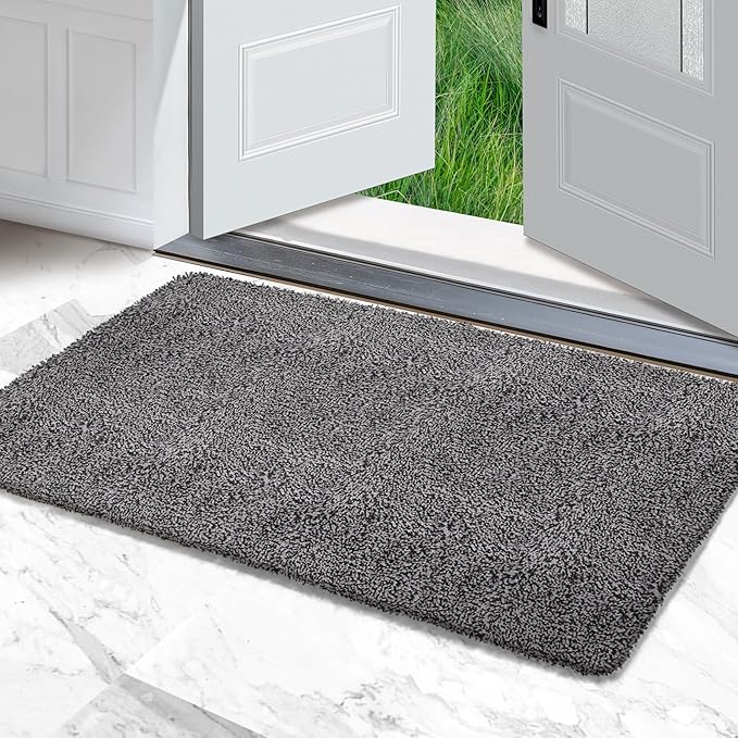 Premium Microfiber Indoor Door Mat – 32"x48" Washable Entry Mat, Waterproof by RugMast
