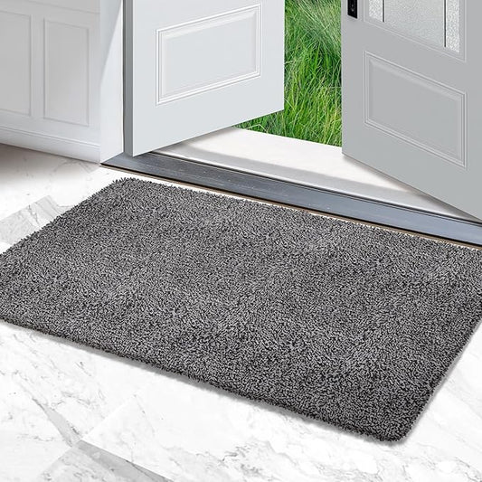 Premium Microfiber Indoor Door Mat – 32"x48" Washable Entry Mat, Waterproof by RugMast