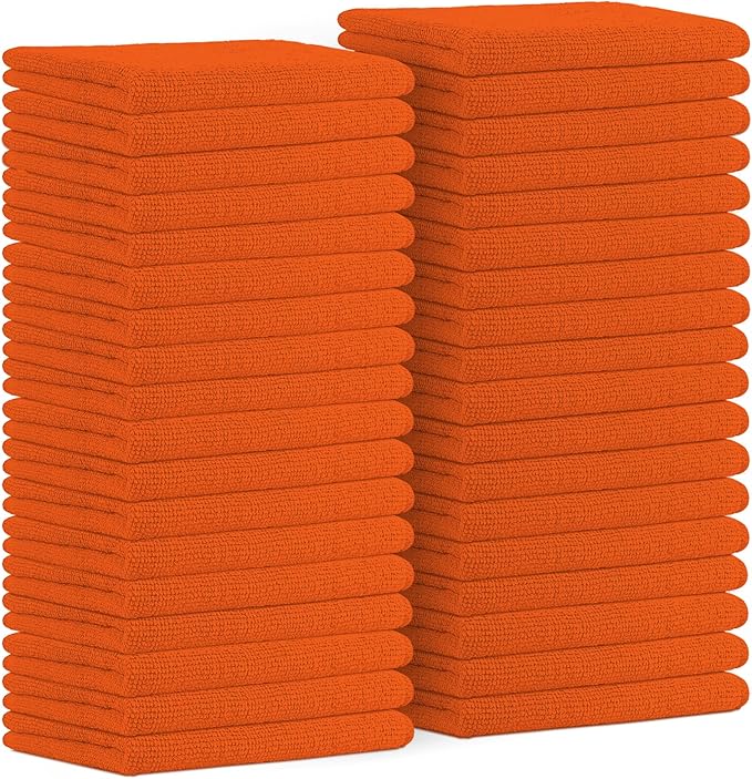 Avalon Towels Microfiber Cleaning Cloths Size 16" x 16", Highly Absorbent by AvalonTowels