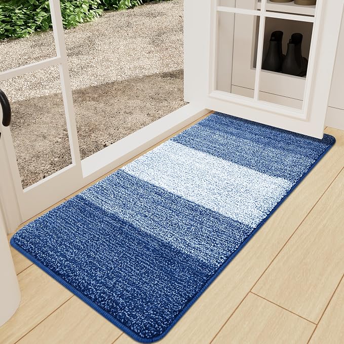 Kitinjoy Indoor Outdoor Door Mat, 59x24 Non-Slip Absorbent Dirt Trapper by Kitinjoy