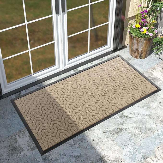 Yimobra Large Door Mat Outside Entrance 47x24, Waterproof Heavy Duty Outdoor by Yimobra