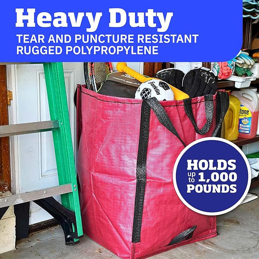DURASACK Heavy Duty Home and Yard Bags 48-Gallon Reusable Self-Standing Lawn - Image 2