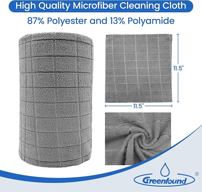 Greenfound Microfiber Cleaning Cloth Roll -80 Pack, Tear Away Towels - Image 4