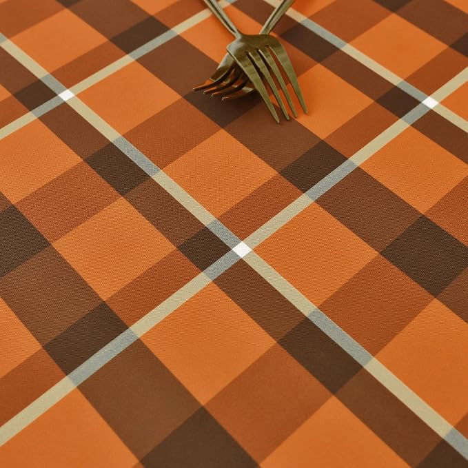 Waterproof Plaid Tablecloth Fabric - Image 9